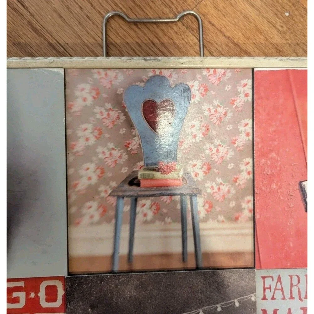 Retro Farm Typewriter Bike Heart Chair Trailer Market Pictures‎ Wall Art Decor